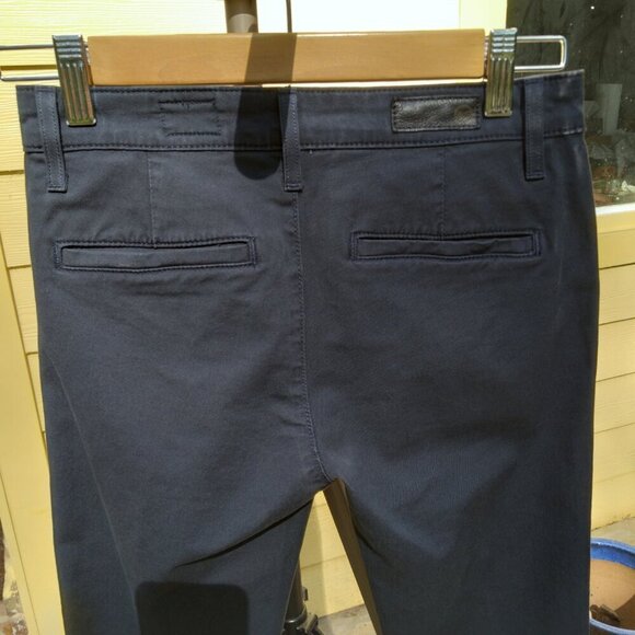 AG  "Slim Khaki Crop"  'Skinny Straight' Navy  Pedal Pusher Capri Pants Sz 23R - Picture 9 of 11